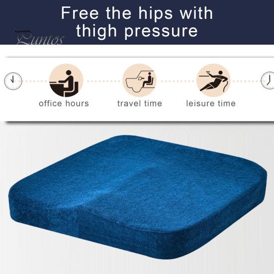 Office Sedentary Cushion Non-Slip Soft Thickened Memory Foam Dorm Student Long Sitting Hours Sciatica Tailbone Pain Back Relieving Chairs Seat