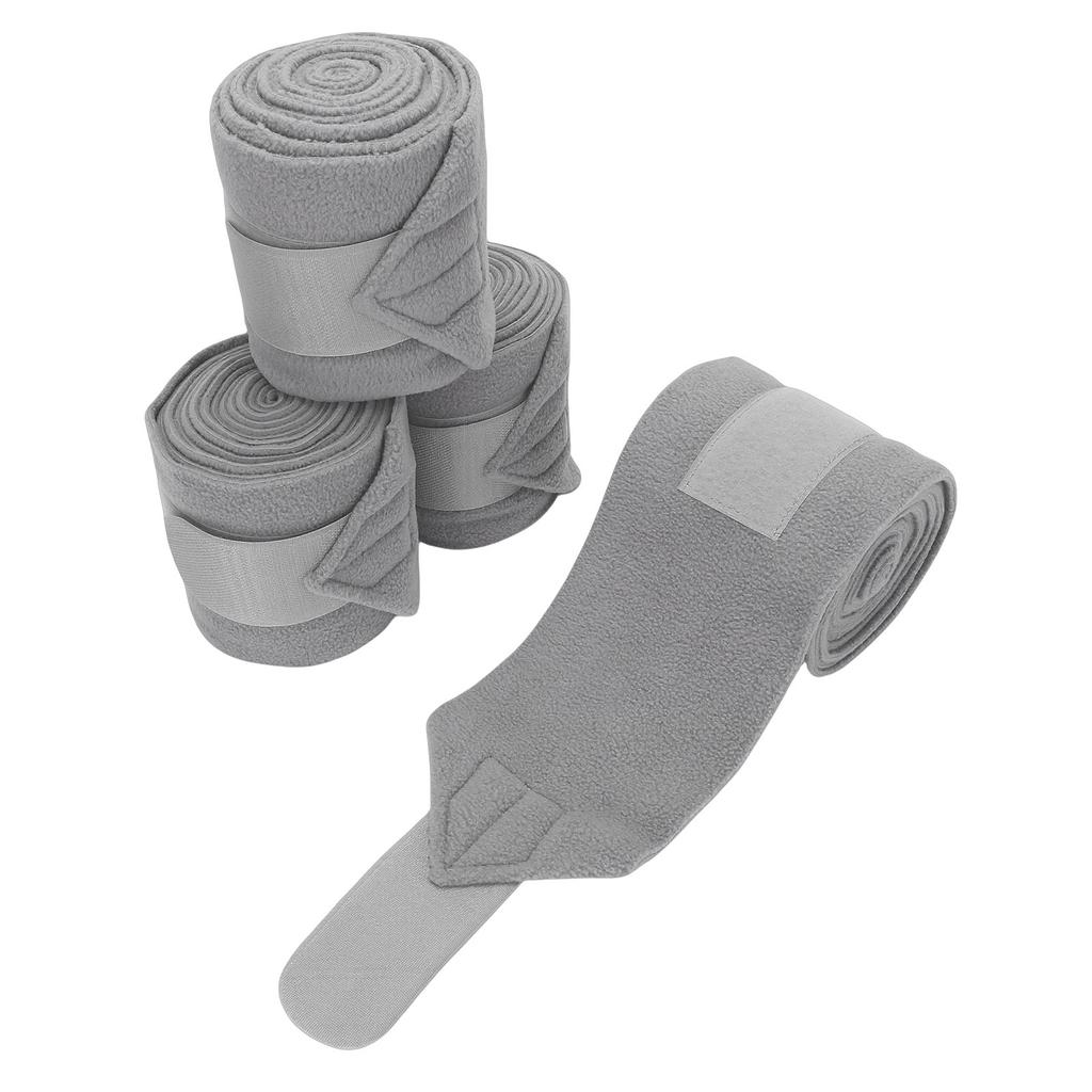 4PCS Horse   Leg Wraps 9.8FT Soft Fleece Protective Equestrian Leg Bandages for Horse Supplies