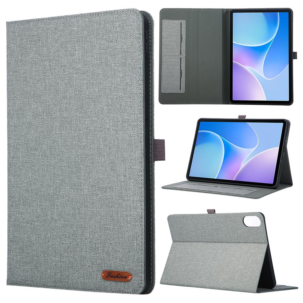 Für Infinix Xpad 20 Hülle mit Ständer Kartenhalter Stoffstruktur Leder Tablet-Abdeckung