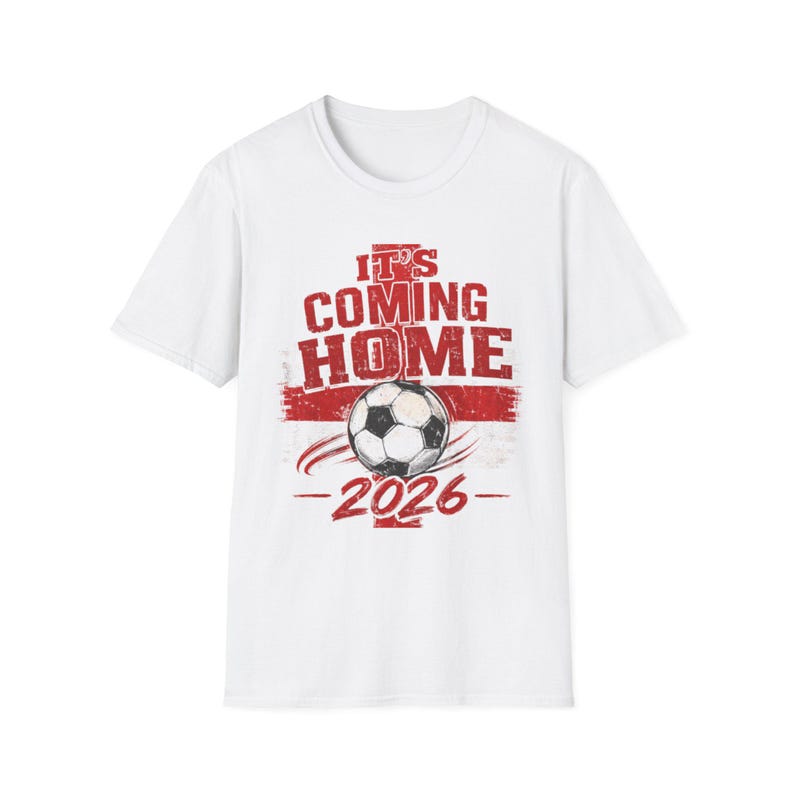 England Soccer Fan T-Shirt: It s Coming Home 2026 World Cup Tee S