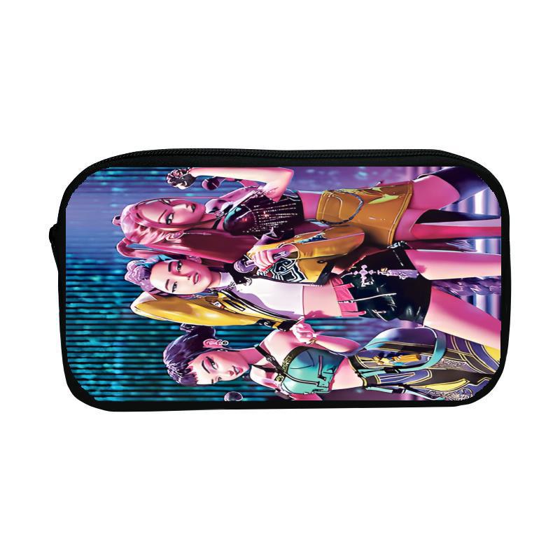 K-Pop Demon Hunter Girl Group Large Capacity Customizable Student Pencil Case Storage Bag
