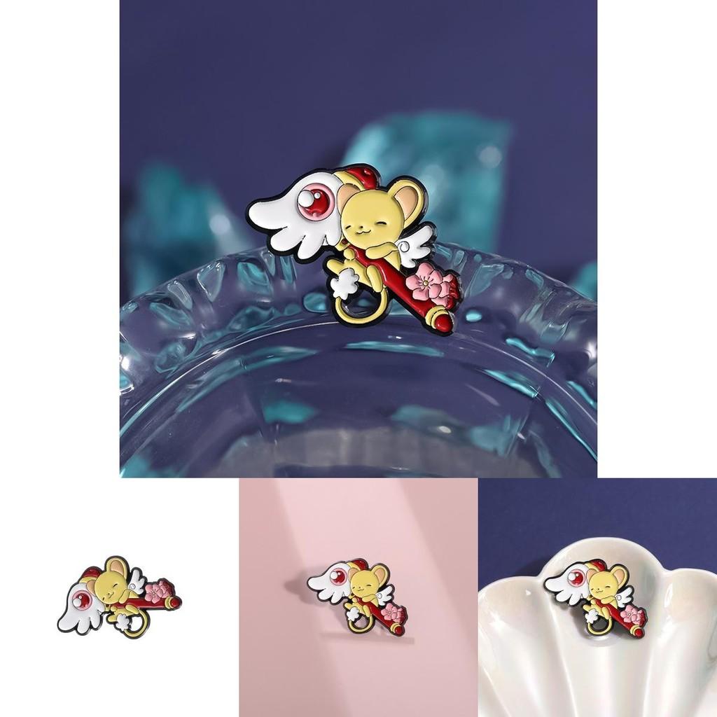 Adorable Japanese Anime Character Pin Cute Yellow Winged Mouse Brooch Accessory For All Ages