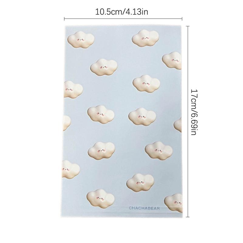 10Pcs Cute Cartoon Design Gift Paper Bag Kawaii Color Girl Paper Bag Snack Bag