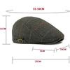 HT4839 Mens Berets Striped Artist Painter Wool Beret Hats Ivy Flat Cap Women Thick Warm Autumn Winter Hat Male Female Beret Caps