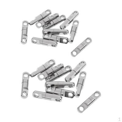 20pcs Émerillons à roulement à billes haute résistance Connecteur de pêche robuste 3.5mm 5mm