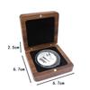 Solid Wood Storage Box for Commemorative Coins Badges Medals Ancient Coins Silver Dollars Collection Gift Packaging Case