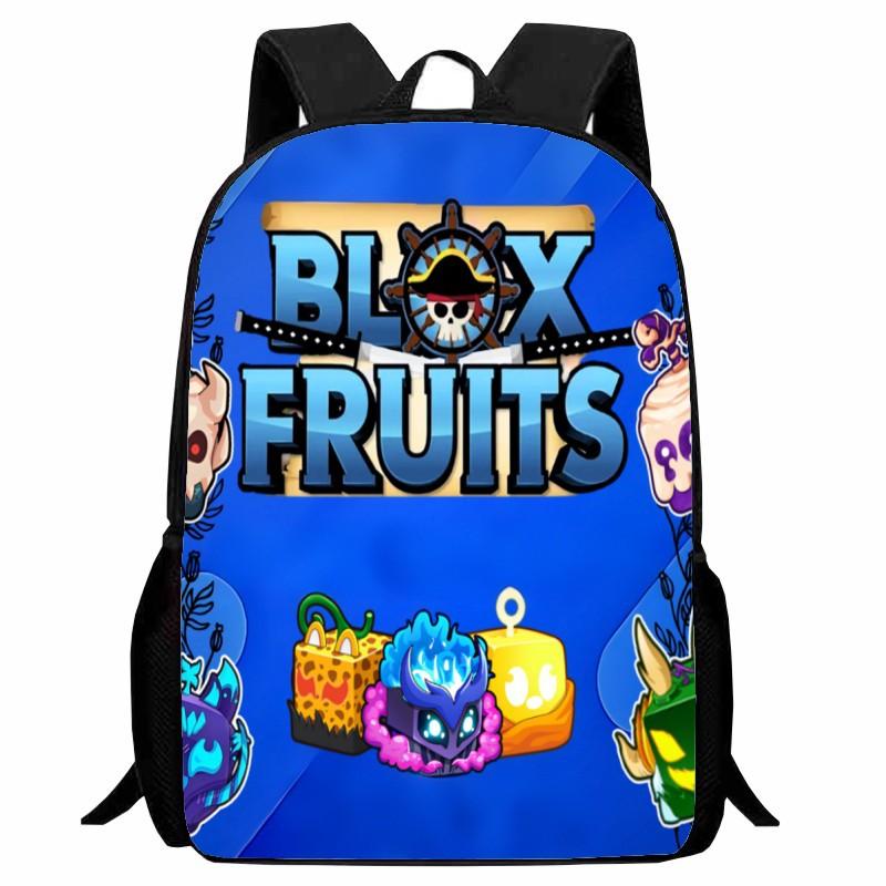 Stampa Roblox Blox Fruits Zaino Scolastico Studente Cartone Animato Merchandising Gioco Zaino Ragazzi Ragazze
