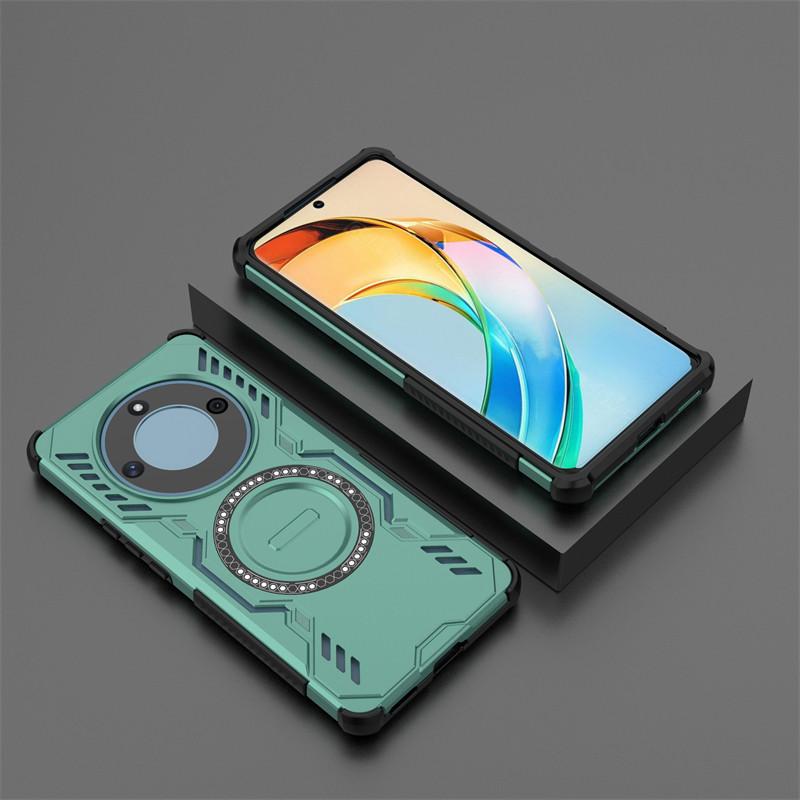 Pouzdro pro Honor X9b Pouzdro pro Honor X9b Pancéřované PC proti nárazu Magnetická adsorpce Bezdrátové nabíjení Zadní kryt pro Pouzdro pro Honor X9b 6,78 palce