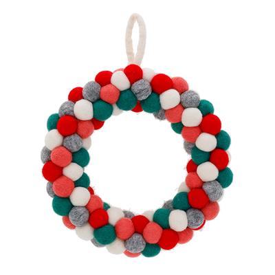 Nepalese Pocopoco Fair Trade 0395023600 Wreath, Pink, Handmade, Product,