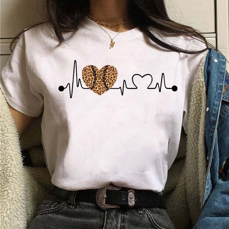 Leopard Mom Life Print Women T Shirt Short Sleeve Oversized Tshirt Ladies Clothing Fashion Kawaii Female Tee Tops Camisetas Muje