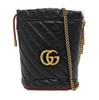 [Usato] Borsa a secchiello GG Marmont Logo Oro Color-Block Coulisse Catena Pelle trapuntata - Molto Buono #2CWFIY