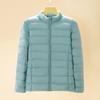 New light and thin stand-up collar down jacket women's short light and large size slim white duck down autumn and winter jacket