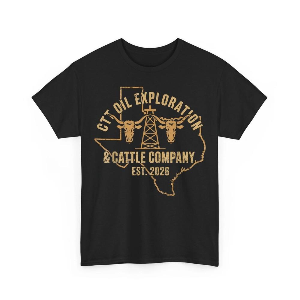 CTT Oil Exploration amp; Cattle Company Texas Retro Unisex TShirt Unisex T-Shirt XXXL