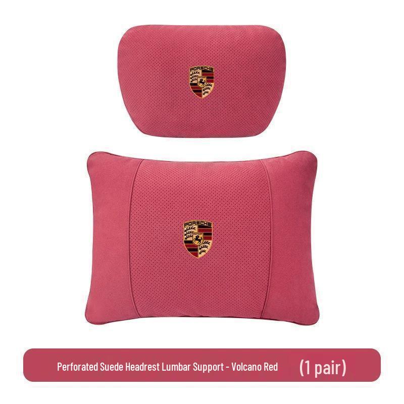 Almohada de apoyo para el cuello y la zona lumbar del reposacabezas del Porsche Macan/Cayenne: Compatible con 718, Panamera, 911