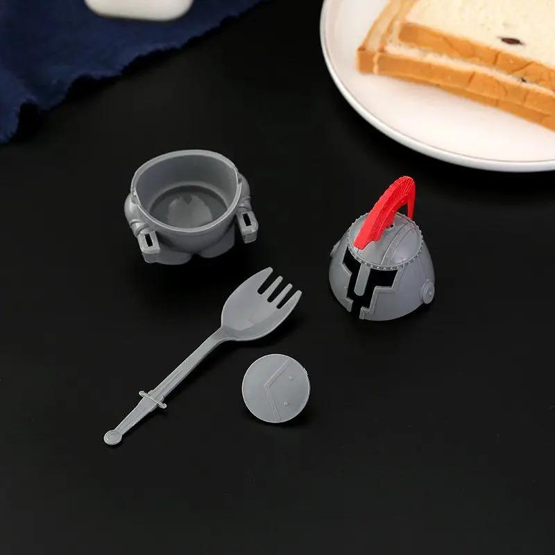 Soft or Hard Boiled Egg Cup Holder With a Spoon Included- Knight Design - Kitchen Utensil Decor