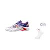 Li Ning Thunder Series Pro Kényelmes Ütéscsillapítás Csúszásmentes Kopásálló Alacsony szárú Tollaslabda Cipő Unisex Cipő Fehér Kék AYAT009-3