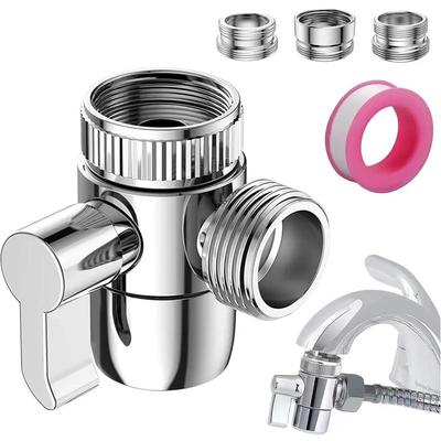 Three-Way Water Distributor: Basin Faucet To Washing Machine & Shower Switch Valve