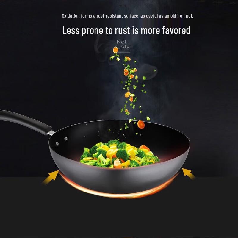 ASD Aluminum Alloy Non-Stick Wok with Lid
