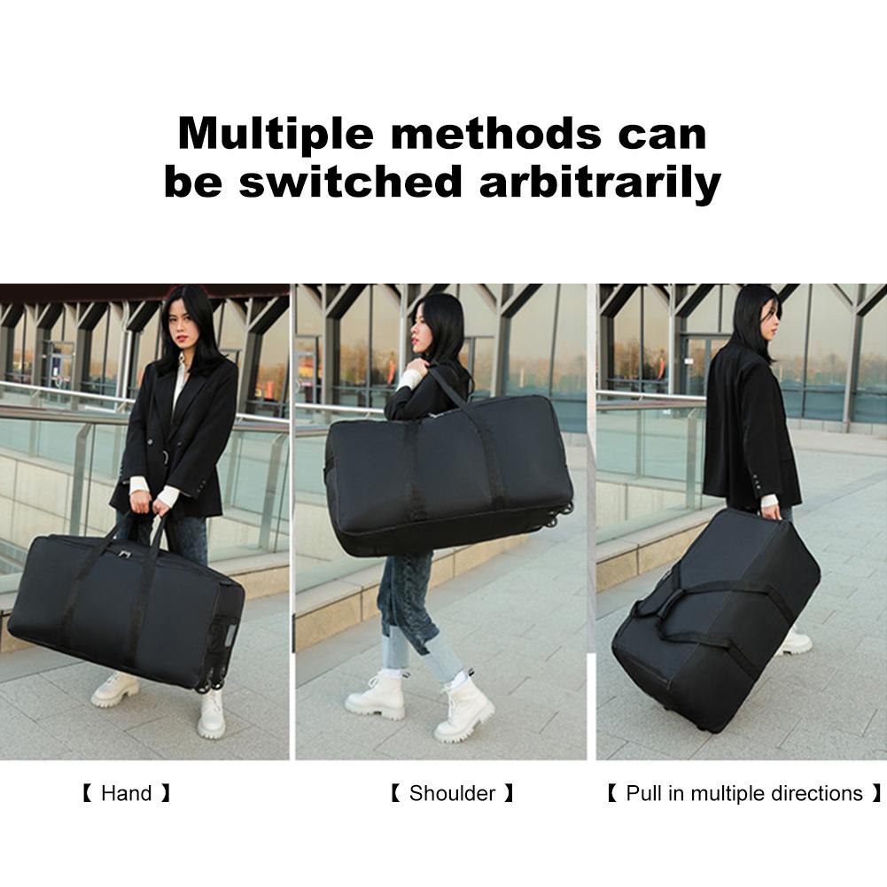 Travel Luggage Bag Foldable Wheel Bag Large Capacity Luggage Carrier Waterproof Portable Travel Suitcase for Outdoor Travel