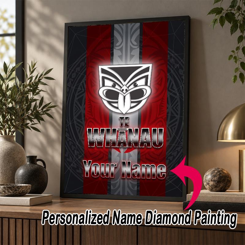 Custom Name Wigan Warriors 5D Diamond Painting Personalized Full Drill Diamond Art Kit Gift