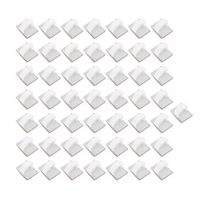 50PCSSet Adhesive Cable Clips Management White Automobile Components for Line 5mm0.2in Wide