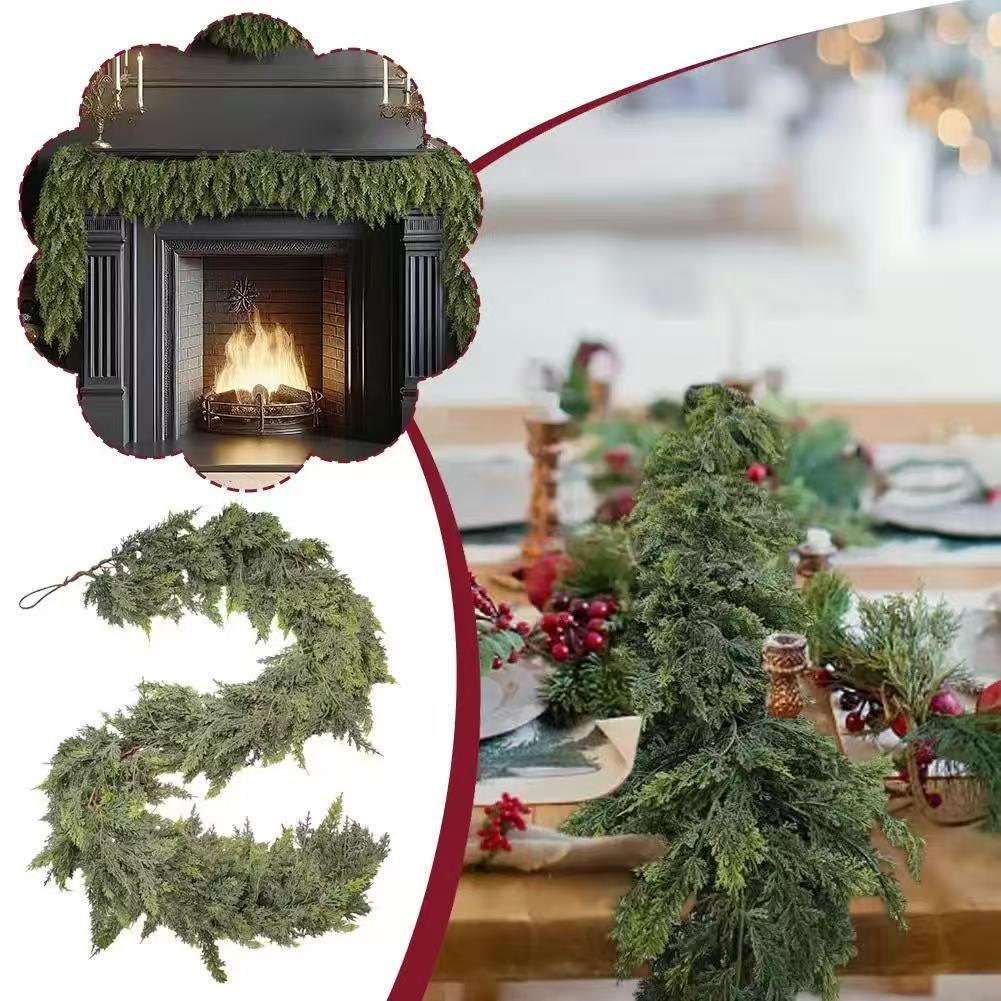 Christmas Pine Branch Wreath with Pine Cones & Bow - Indian Girl Ornament