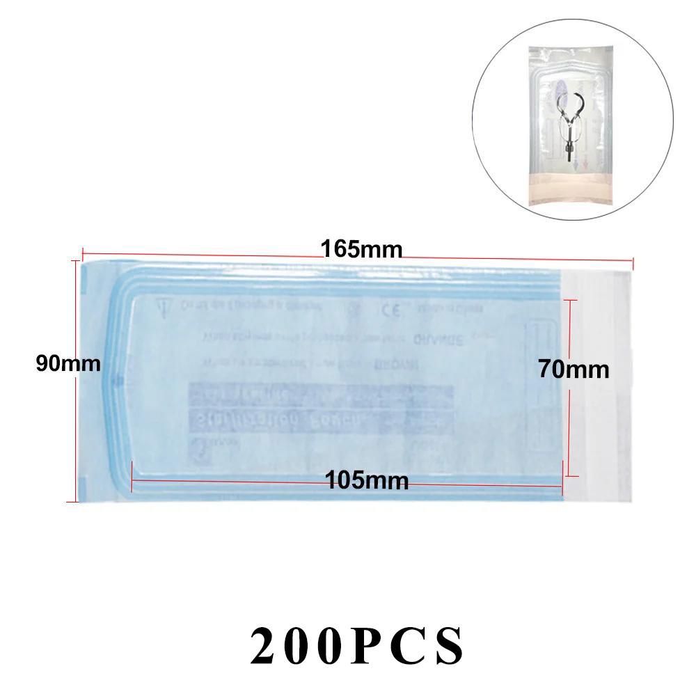 

200 шт. самозапечатывающихся стерилизационных пакетов 7 размеров одноразовые стоматологические сумки для хранения нейл-арта аксессуары для татуировок принадлежности