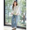 Women's French Lace Hollow Long Sleeve White Shirt