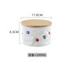 Creative Gemstone Inlaid Ceramic Sealed Jar with Lid, Household Candy Jar, Food Storage Container, Kitchen Storage Box