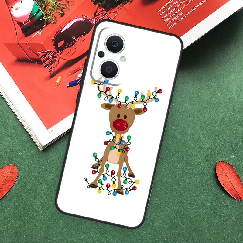 

Merry Christmas Reindeer Funda For OPPO Reno 8 4 5 6 7 Lite 8T 4Z 5Z 10 Pro OPPO Find X3 X2 Neo X5 Lite X6 Pro Case OPPO Find X3 Neo