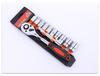 Fast Ratchet Wrench Set: Large, Medium, Small Gear Sockets, Two-Way Pin Wheel, Chrome Vanadium Steel for Auto Repair