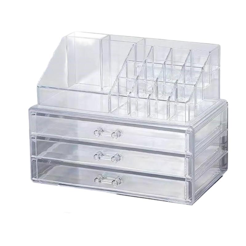 Solution de rangement élégante pour maquillage et bijoux Porte-accessoires pour femmes avec suffisamment d'espace pour les commodes et les coiffeuses