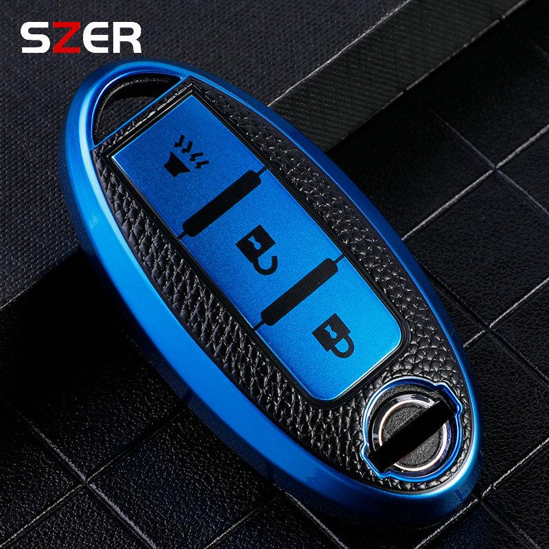 3 4 buttons Car Key Case Cover for Nissan Leaf Micra Qashqai J11 J10 X Trail T32 Versa Note Patrol Key Fob Cover Accessories