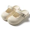 Fashion Women Sandals Mary Jane Outdoor Sandals Thick Sole Closed Toe Garden Clogs Beach Slippers Soft Bottom Home Slides