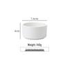 Jinmeili Pure White Ceramic Snack Plate