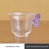 Xipei Magnesium Butterfly Dudu High Borosilicate Glass Tea Tasting Cup - Exquisite Women's Tea Ceremony Cup