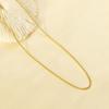 1Pcs New Titanium Steel Chain Necklace 45cm Non-fading Clavicle Chain All-match M-shaped Women's Simple Necklace
