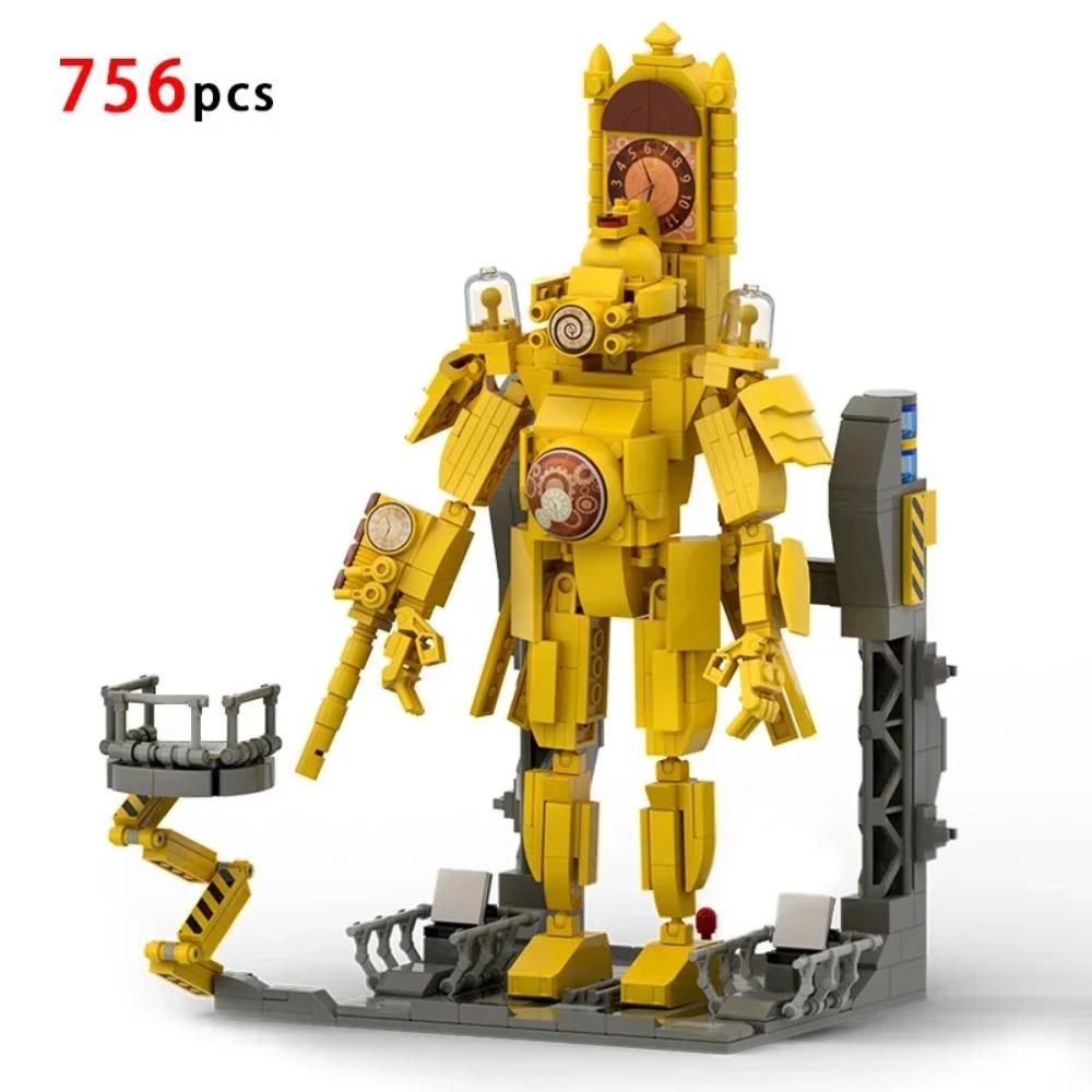 Moc Skibidi Toilet Figures Model Blocks Titan Cameraman Speakerman Construction Toys Party Halloween Decoration Boys Gifts