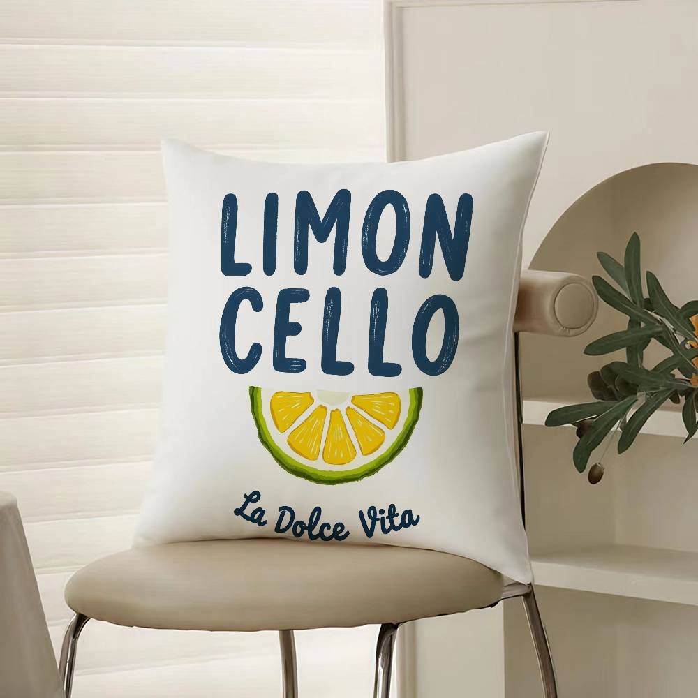 Fashionable Hand-painted Minimalist Prints Pillow Case Comfort Sofa Bed Silky Elegant Invisible Zipper Decorative Cushion Cover