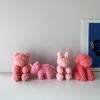 Rose Series Animal Aromatherapy Candle Silicone Mold Diy Rabbit Bear Handmade Soap Dripping Plaster Decoration Mold