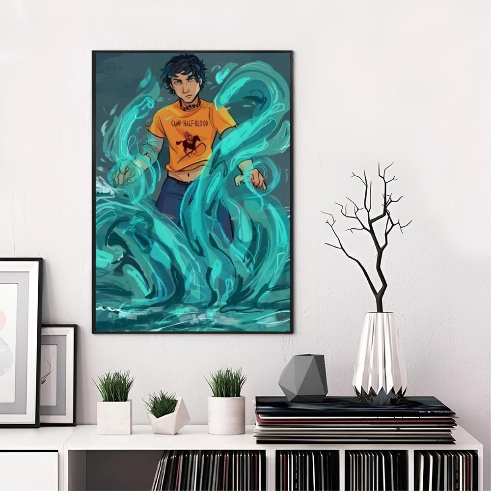 1ks Samolepící umělecký plakát Percy Jackson Nálepka na vodotěsný papír Coffee House Bar Pokojová nástěnná dekorace