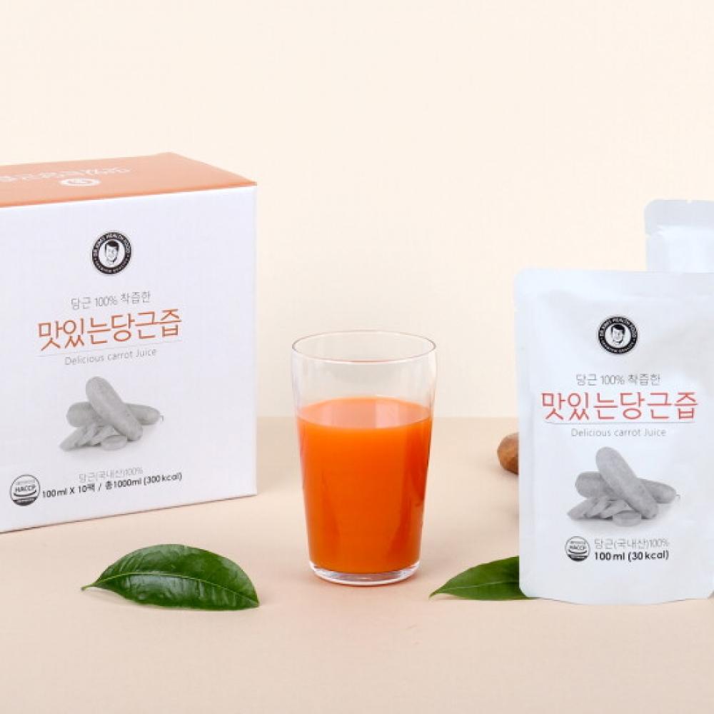 Kim Jae Sik Health Food Delicious Carrot Juice 100ml X30 X2  60 Packs 