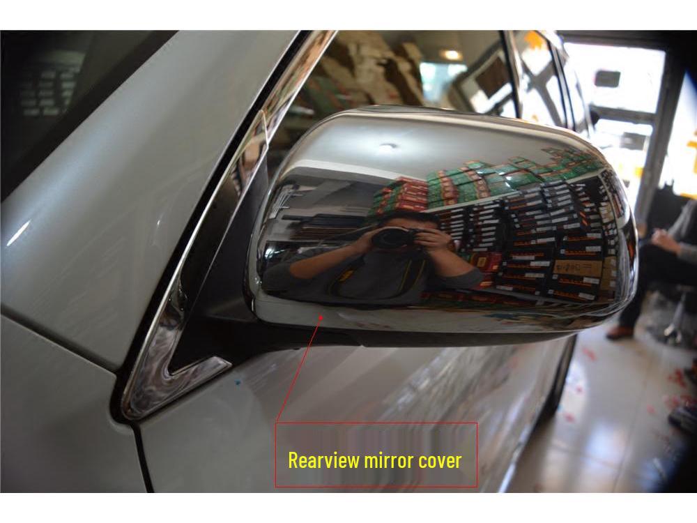 Fits 09-14 Toyota Highlander: Rearview Mirror Cover Trim for Exterior Modification