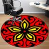 1PC Floral Mandala Pattern Chair Carpet for Office Non-Slip, Lightweight, Machine Washable Rug for Office, Sleeping, Room - Holiday DecorPol