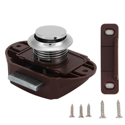 Zámek s hmatníkovým tlačítkem z hliníkové slitiny bez klíče pro loď, RV, zásuvku, dvířka skříňky, západku, knoflík