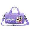 Bolsa Cilindro Fitness com Estampa de Desenho Animado Caçadores de Bruxas KPOP Bagagem Bolsa de Mão Esportiva Bolsa de Viagem