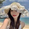 UV Protection Butterfly Knot Straw Hat Straw Sun Protection Hat New Sunshade Hat  Outdoor