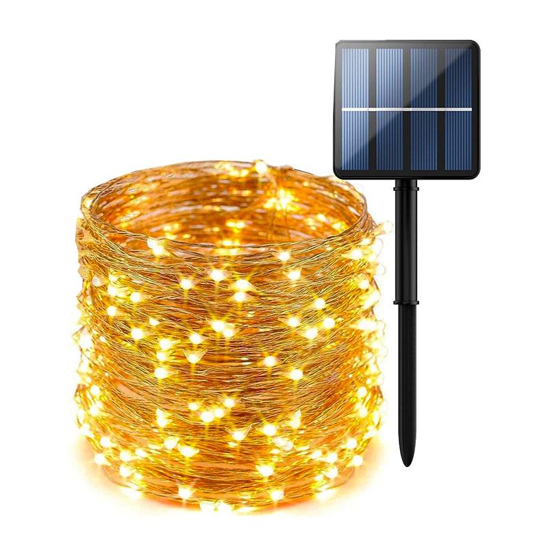 Solar Fairy Lights Outdoor Lamp Super Bright Solar String Lights Outoor 8 Modes LED Lights for Garden Patio Christmas Decoration