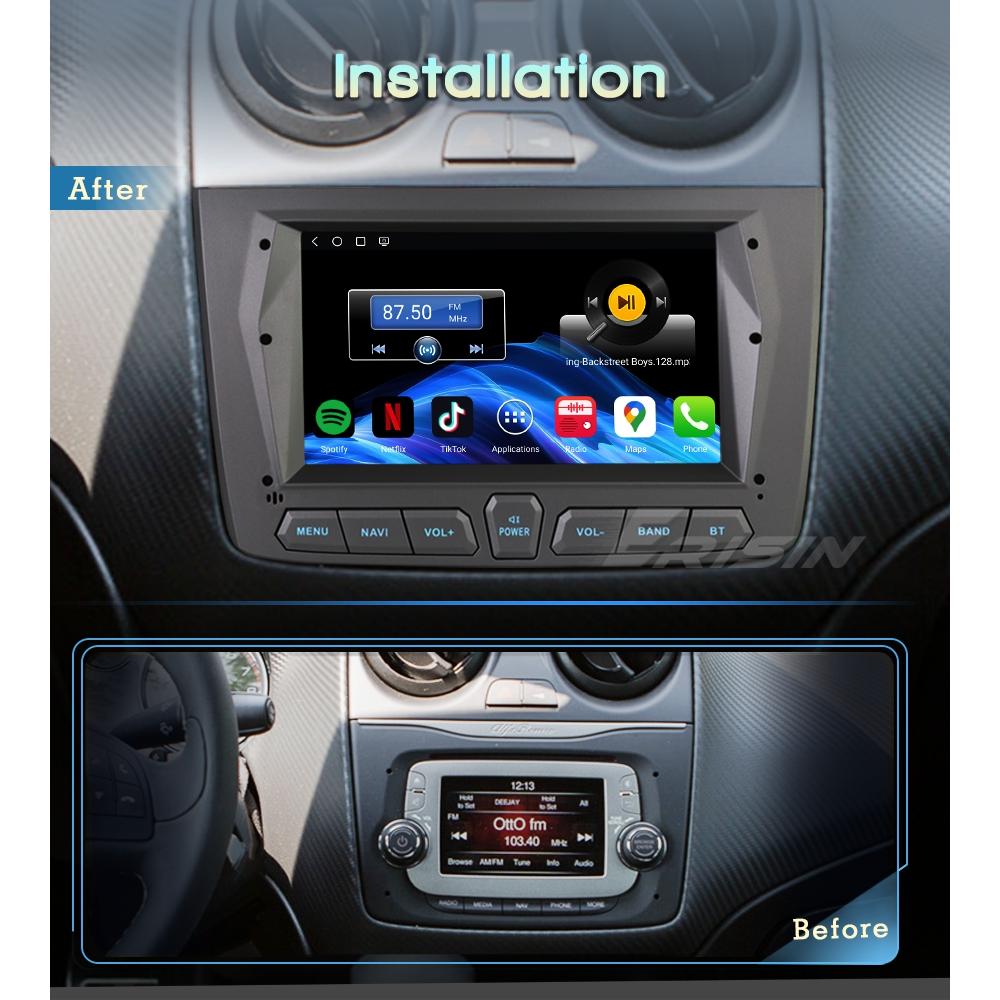 EU Voorraad Erisin ES6630M 7" 64G Android 14 GPS DSP Draadloze Carplay Android Auto TV USB voor Speler Alfa Romeo Mito Auto Stereo