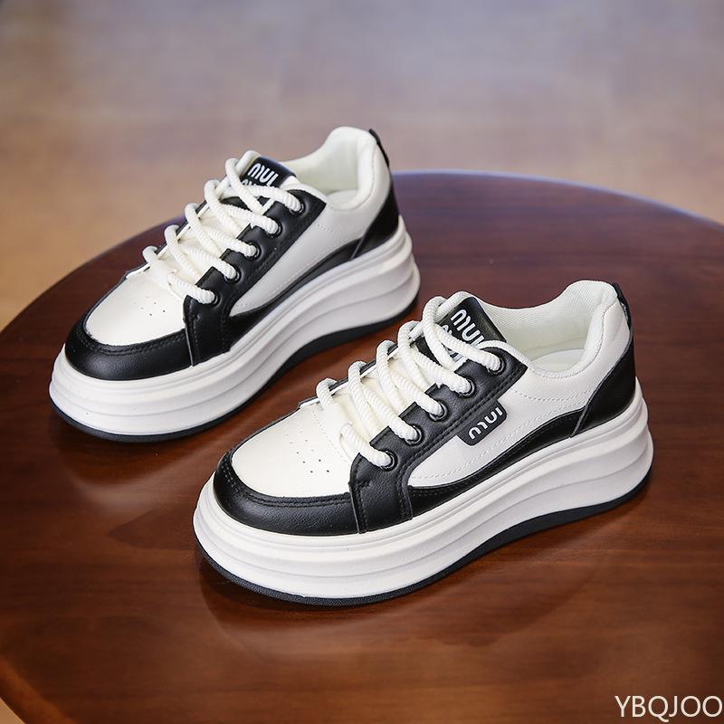 Trendy Spring Women's Vulcanized Shoes New Casual Height Increasing Thick Soled Sports Non Slip Board Shoes Zapatos De Mujer
